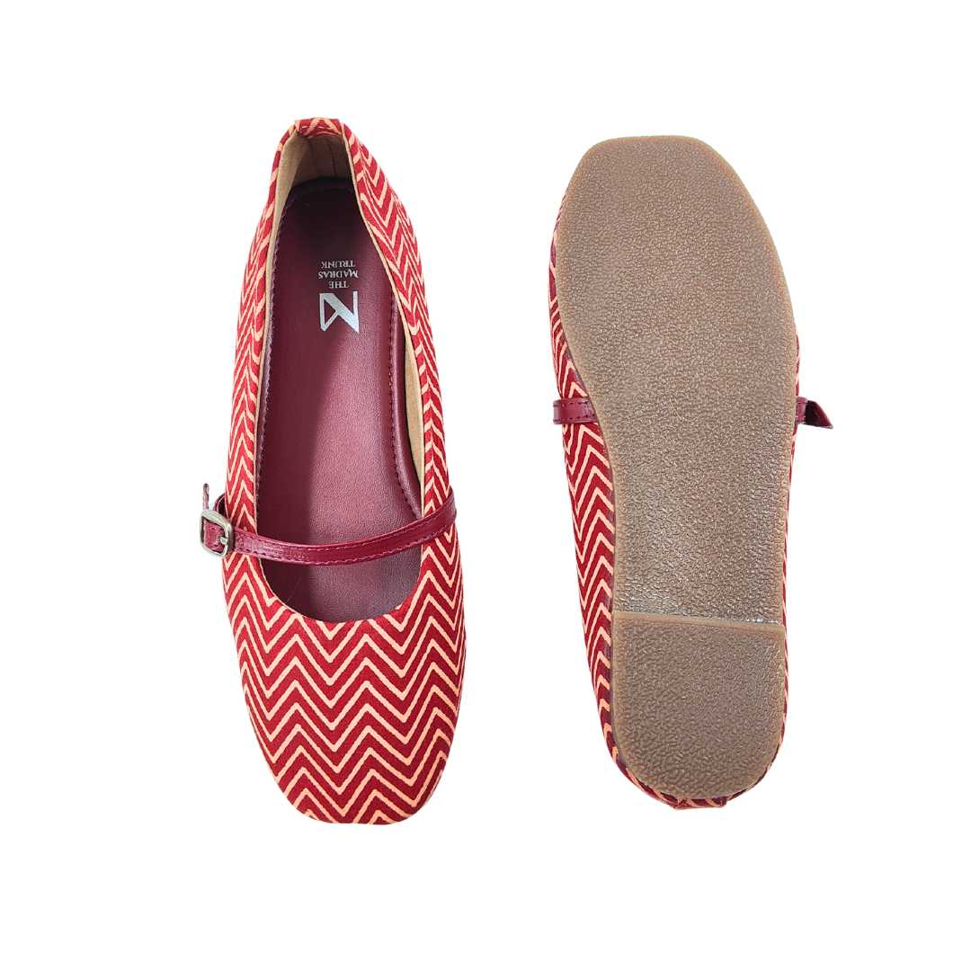 Miro chevron maroon