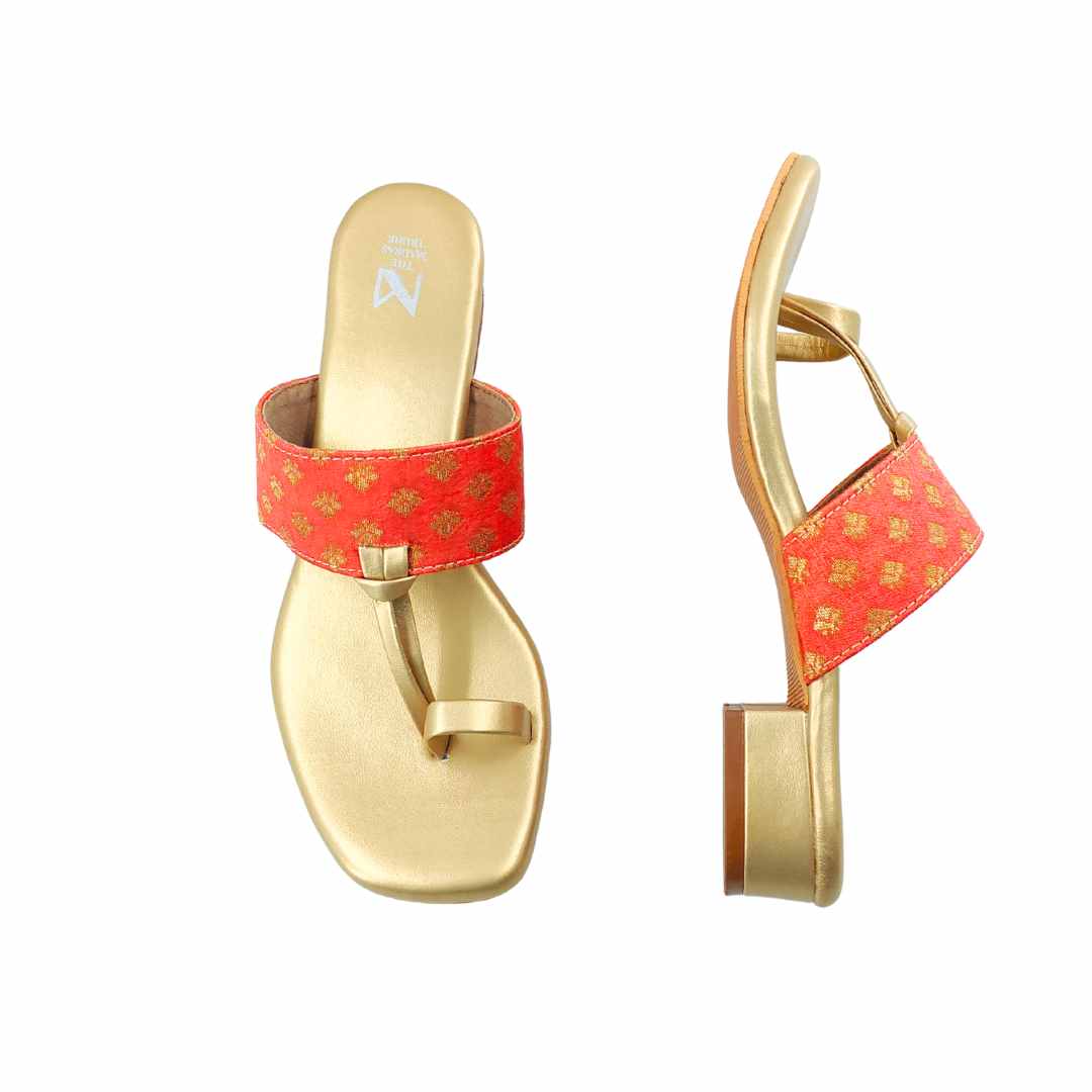 Amara Uno Orange Brocade