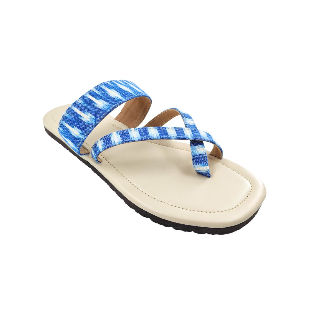 Wild blue ikkat