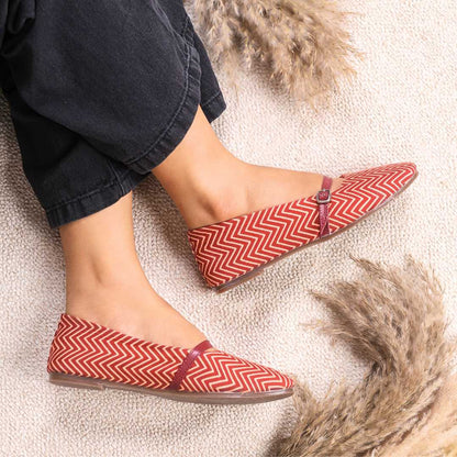 Miro chevron maroon