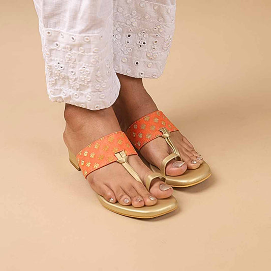 Amara Uno Orange Brocade