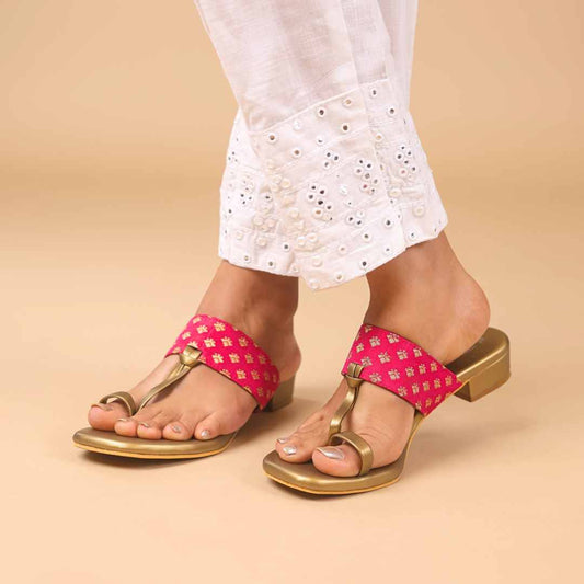 Amara uno Pink Brocade