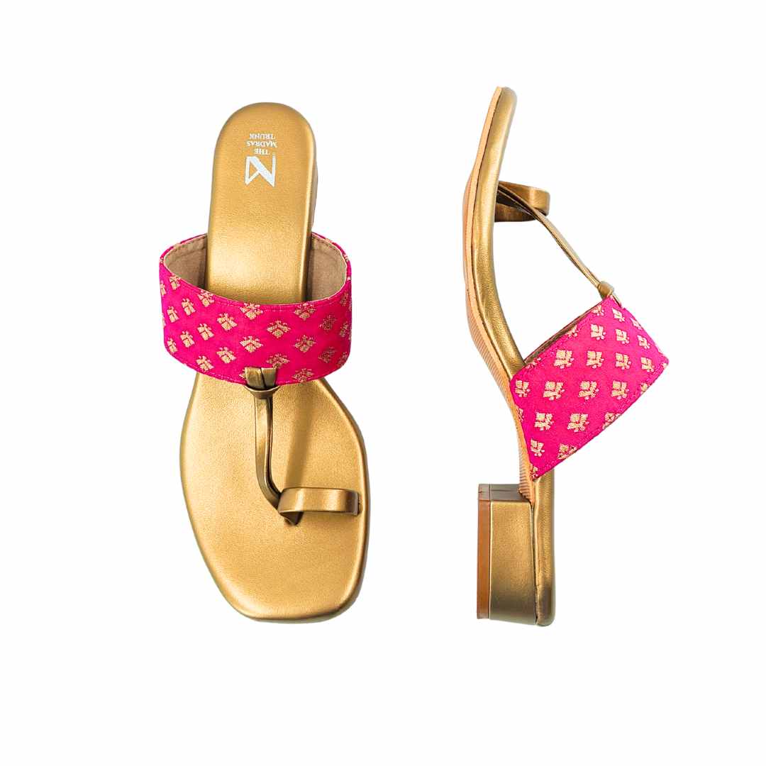 Amara uno Pink Brocade