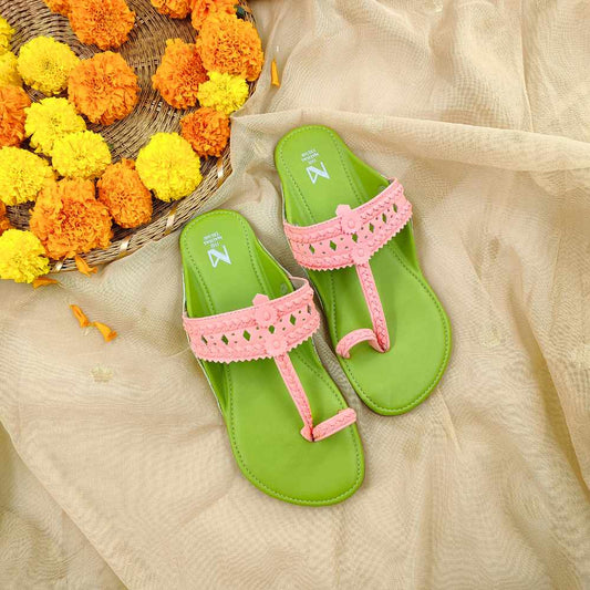 Haiku Green peach Pink